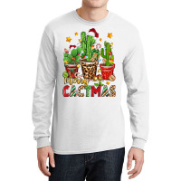 Christmas Cactus Merry Cactmas Long Sleeve Shirts | Artistshot