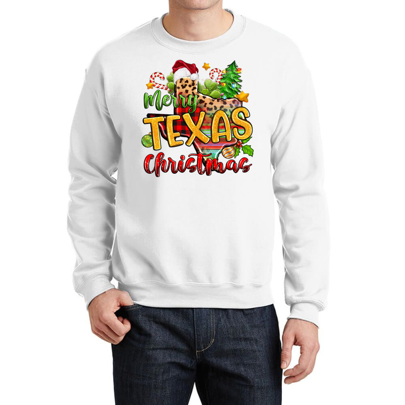 Merry Texas Christmas Crewneck Sweatshirt | Artistshot