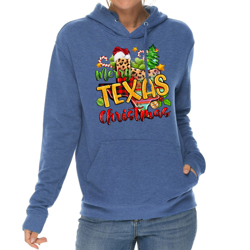 Merry Texas Christmas Lightweight Hoodie | Artistshot