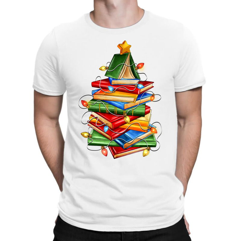 Book Christmas Tree T-shirt | Artistshot