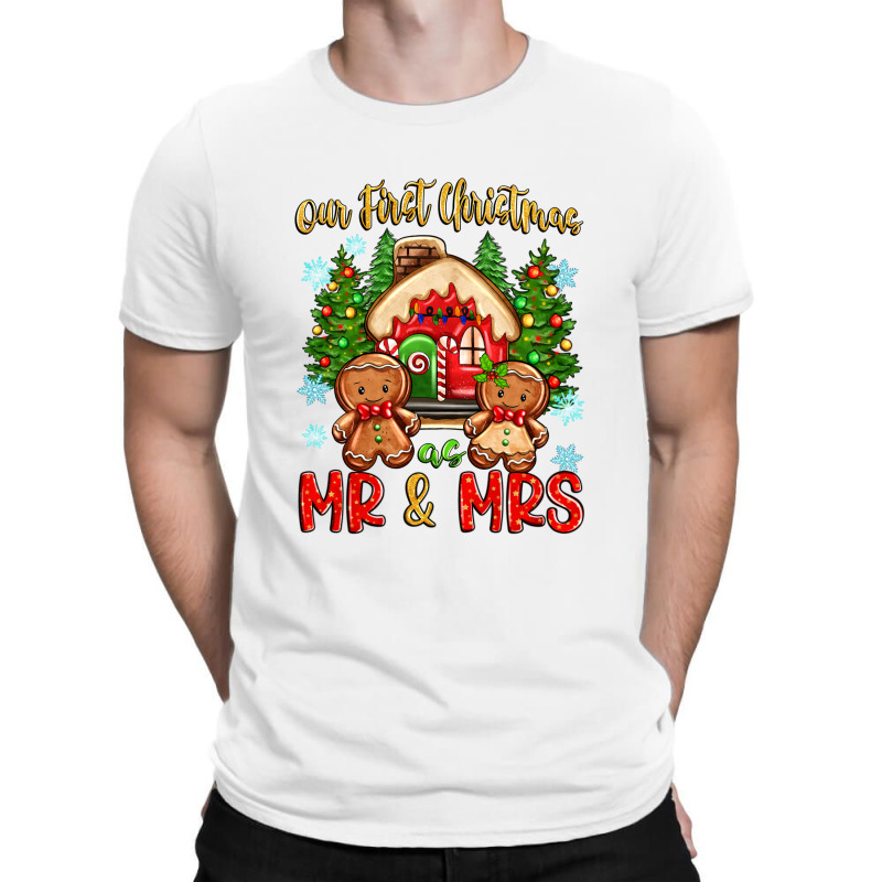 Our First Christmas As Mr And Mrs T-shirt | Artistshot