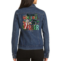 The Most Wonderful Time For A Beer Ladies Denim Jacket | Artistshot