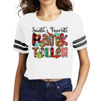 Santa S Favorite Bank Teller Scorecard Crop Tee | Artistshot