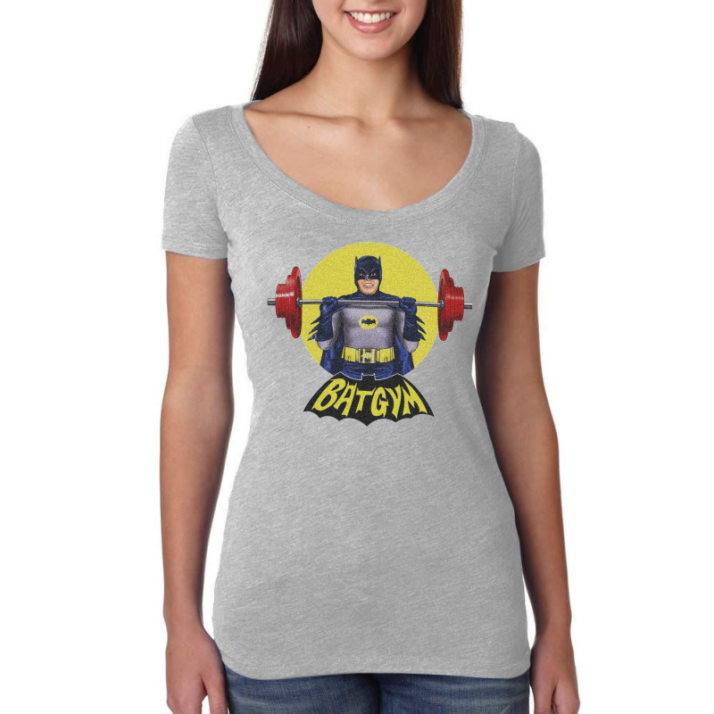 Gym Strong Fitness Cartoon Women's Triblend Scoop T-shirt | Artistshot