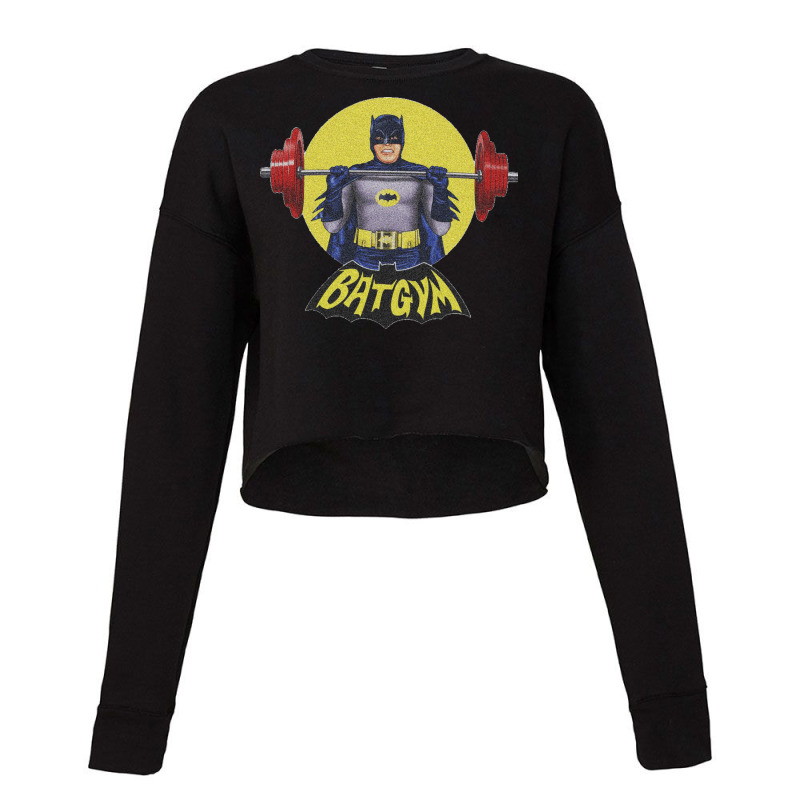 Gym Strong Fitness Cartoon Cropped Sweater | Artistshot