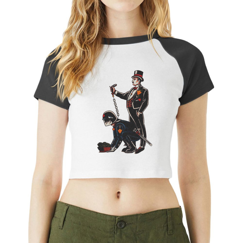 Parody Cop Political Raglan Crop Top | Artistshot