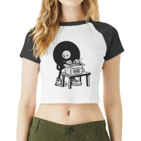 Music Hip Hop Raglan Crop Top | Artistshot