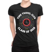 Time Travel Club Class Of 3018 Ladies Fitted T-shirt | Artistshot