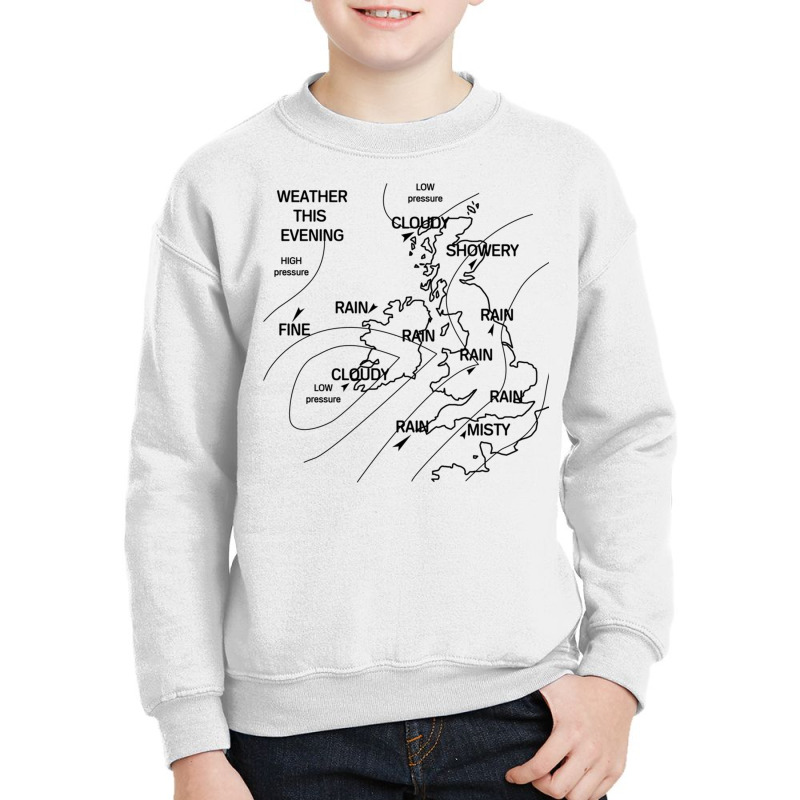 Uk Weather Map Youth Sweatshirt | Artistshot