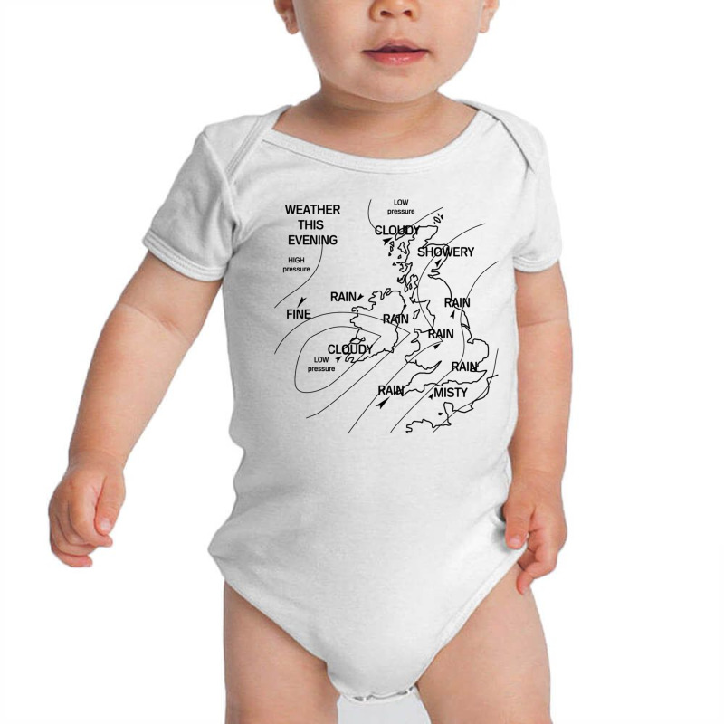 Uk Weather Map Baby Bodysuit | Artistshot