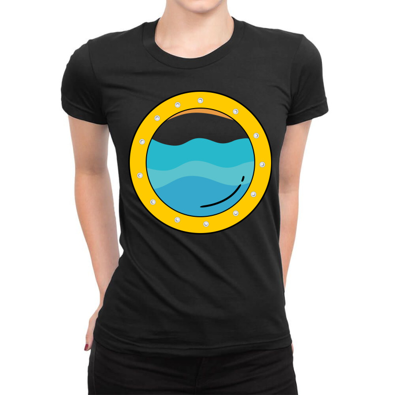 Submarine Window Ladies Fitted T-Shirt by selos47 | Artistshot