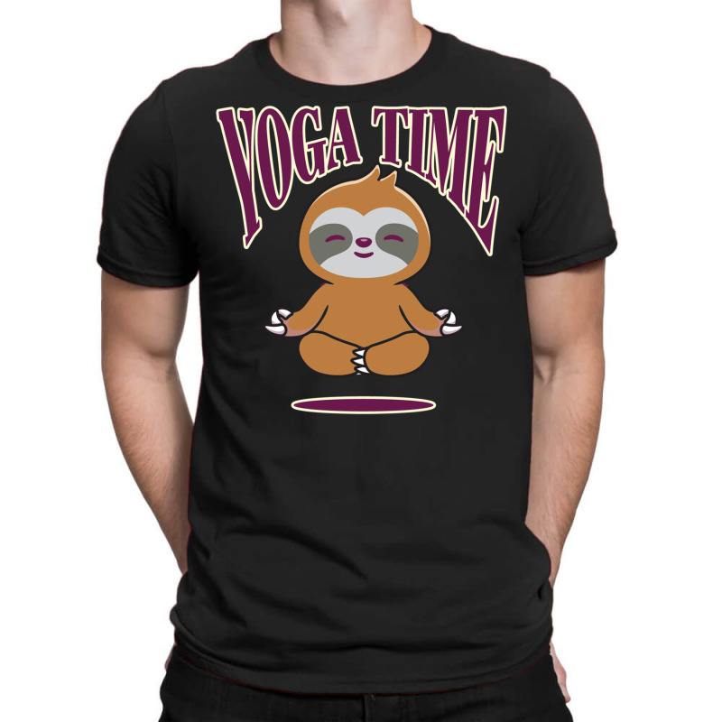 Sloth Yoga Time I Meditation Pilates T-Shirt by binly | Artistshot