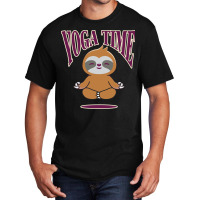 Sloth Yoga Time I Meditation Pilates Basic T-shirt | Artistshot