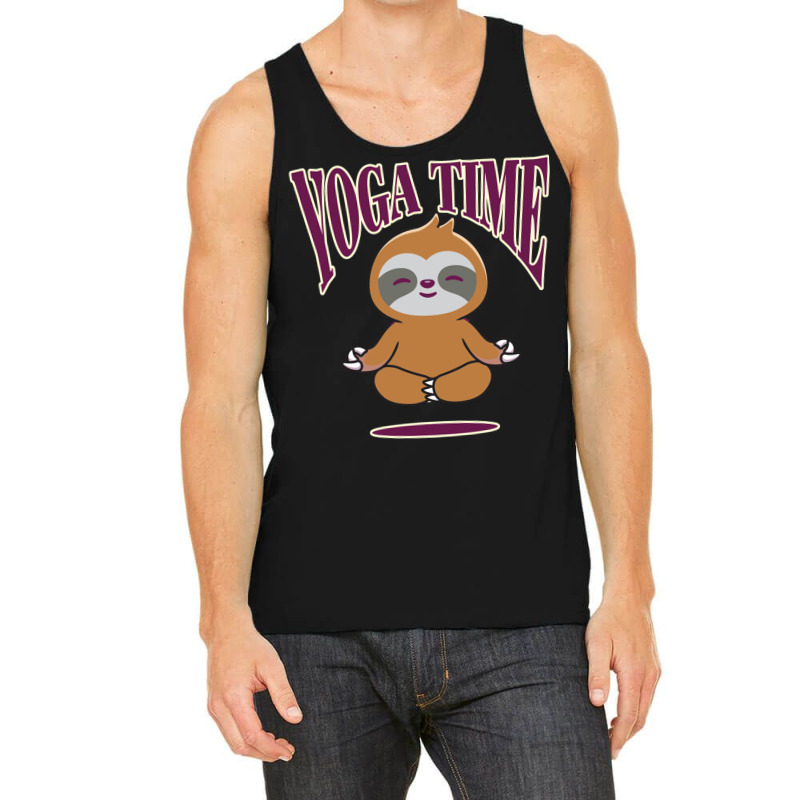 Sloth Yoga Time I Meditation Pilates Tank Top by binly | Artistshot