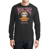 Sloth Yoga Time I Meditation Pilates Long Sleeve Shirts | Artistshot