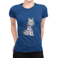 A Regal Looking Samoyed Dog S Ladies Fitted T-shirt | Artistshot