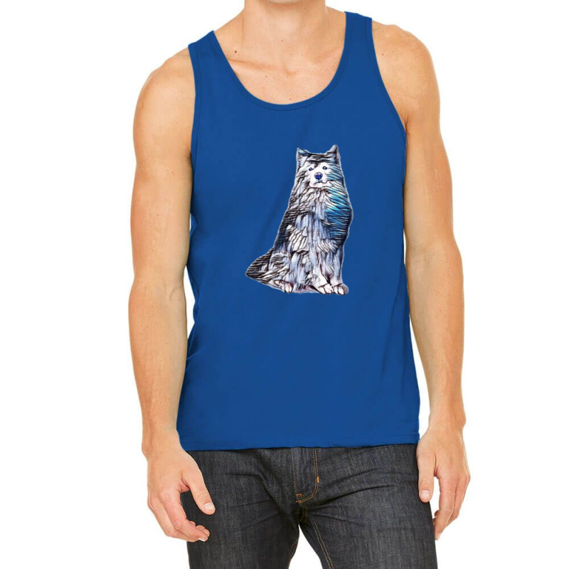 A Regal Looking Samoyed Dog S Tank Top | Artistshot