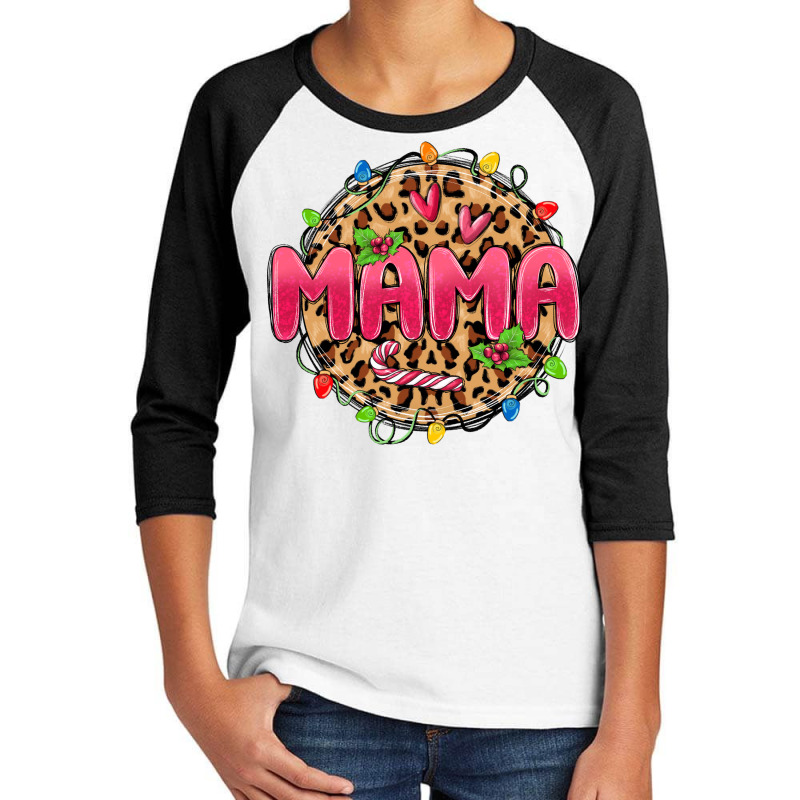 Mama Christmas Lights Youth 3/4 Sleeve by MaliasSmallBusiness | Artistshot