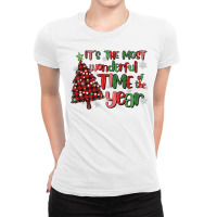 Its Wonderful Time Of The Year Ladies Fitted T-shirt | Artistshot