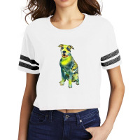 Smiling American Staffordshir Scorecard Crop Tee | Artistshot