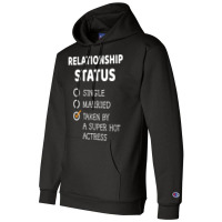 Relationship Status Single Married Taken By A Supe Champion Hoodie | Artistshot