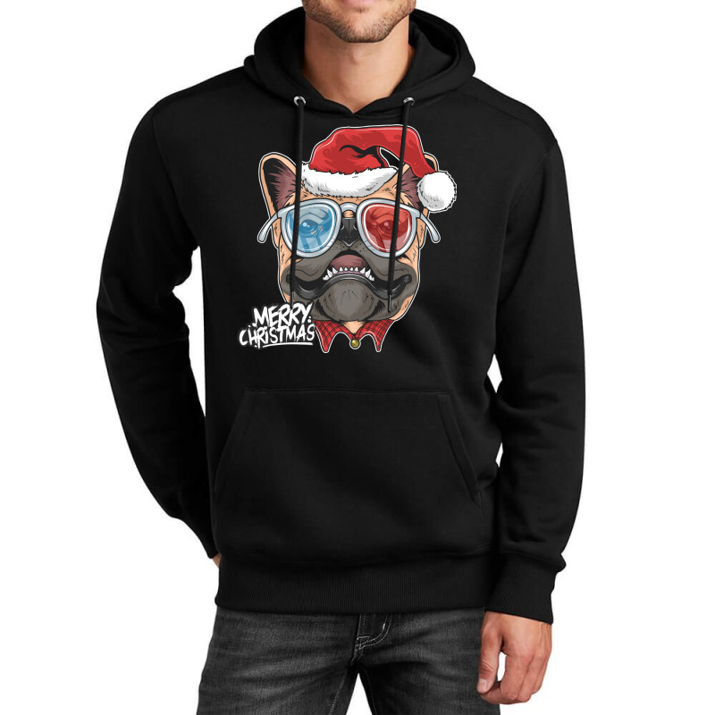 Pug Puppy Dog Santa Claus Christmas Cute Dog Face Unisex Hoodie | Artistshot