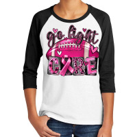 Go Fight Cure Football Youth 3/4 Sleeve | Artistshot