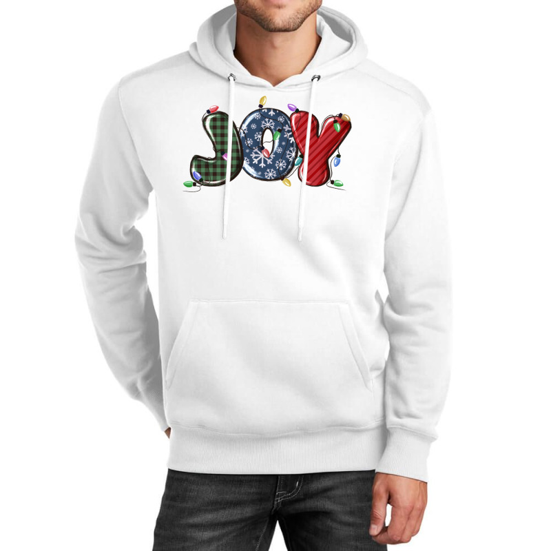 Joy Christmas Lights Unisex Hoodie by MaliasSmallBusiness | Artistshot