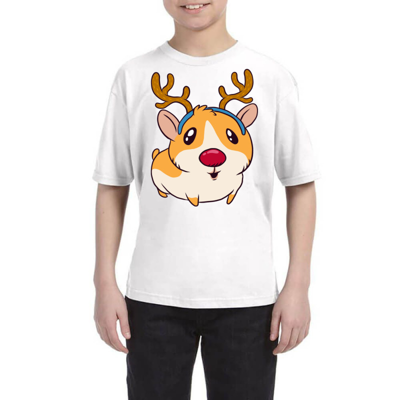 Guinea Pig With Antlers Christmas Merry Pigmas Xma Youth Tee | Artistshot