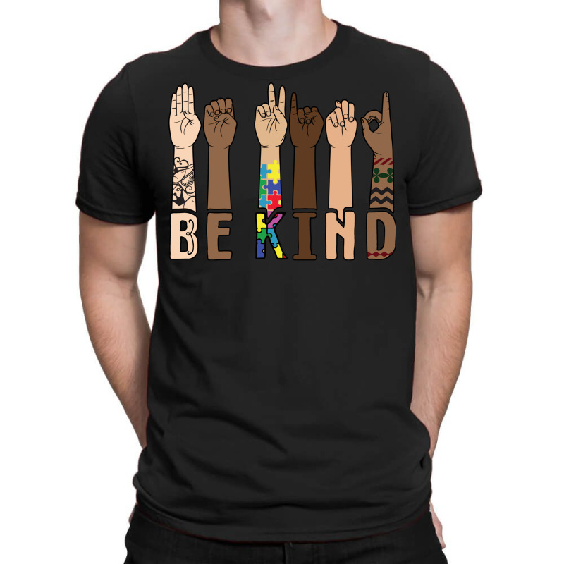 Be Kind Sign Language Hand Talking Teachers Interp T-shirt | Artistshot