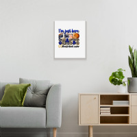 I'm Just Here For The Snacks #basketball Sister Metal Print Vertical | Artistshot