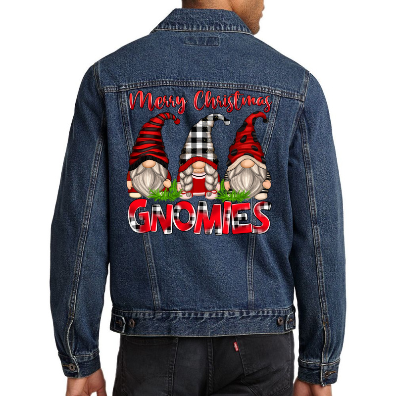 Merry Christmas Gnomies Men Denim Jacket | Artistshot