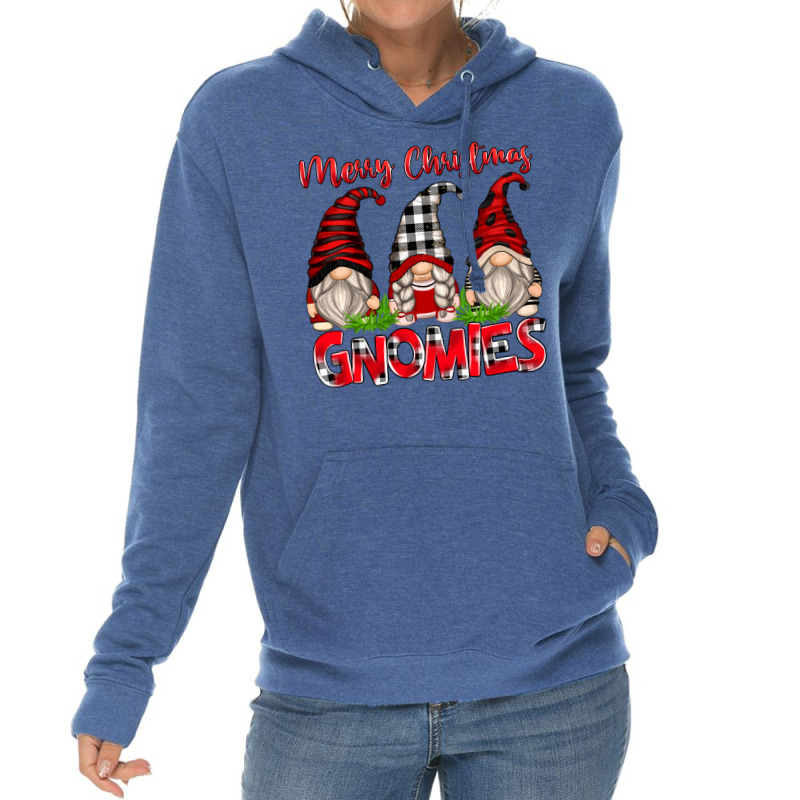 Merry Christmas Gnomies Lightweight Hoodie | Artistshot