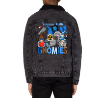 Scannin' With My Gnomies Unisex Sherpa-lined Denim Jacket | Artistshot