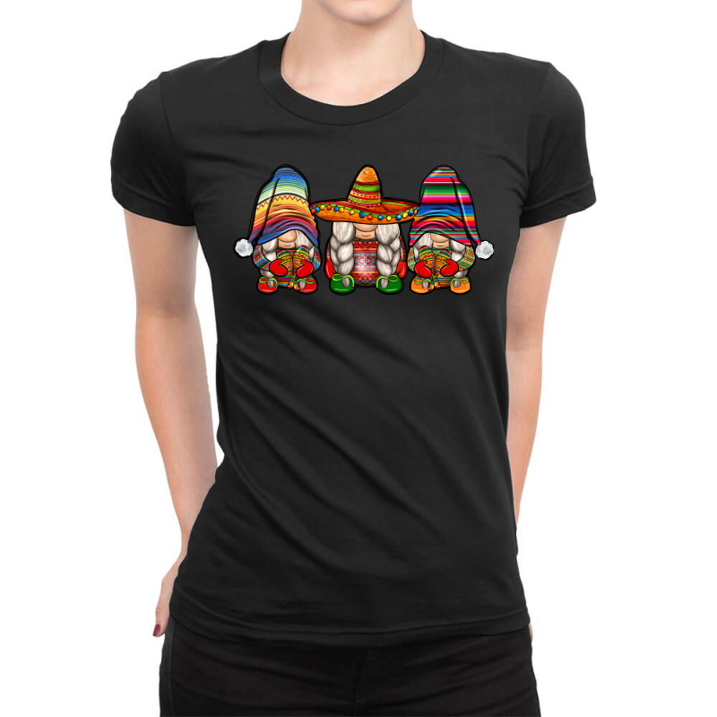 Mexican Gnomes Ladies Fitted T-Shirt by JahusDesignShop | Artistshot