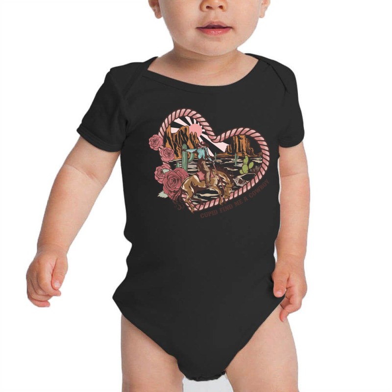 Cupid Find Me A Cowboy Sublimation Baby Bodysuit | Artistshot