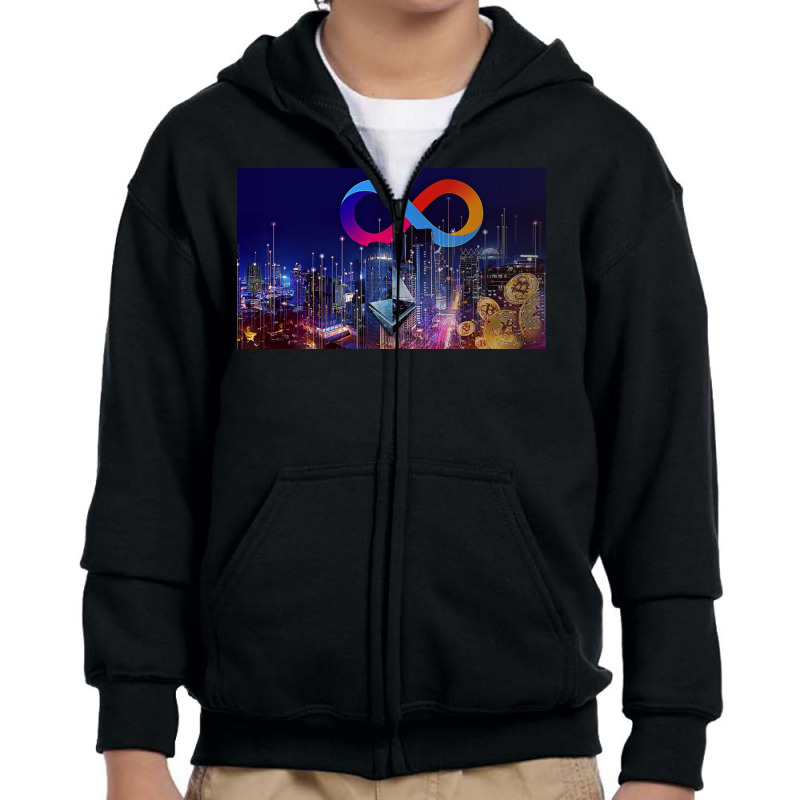 Chainlink Link, Defi, Chainlink Crypto,nying,' Ether, Trading Youth Zipper Hoodie by Marjories | Artistshot