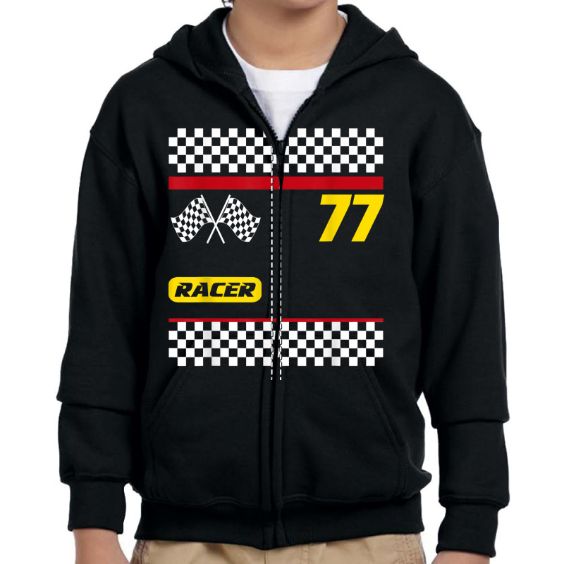 Race Car Driver Costume Shirt For Halloween Boys Mens T Shirt Youth Zipper Hoodie by atereabag | Artistshot