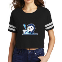 Penguin At Work Scorecard Crop Tee | Artistshot