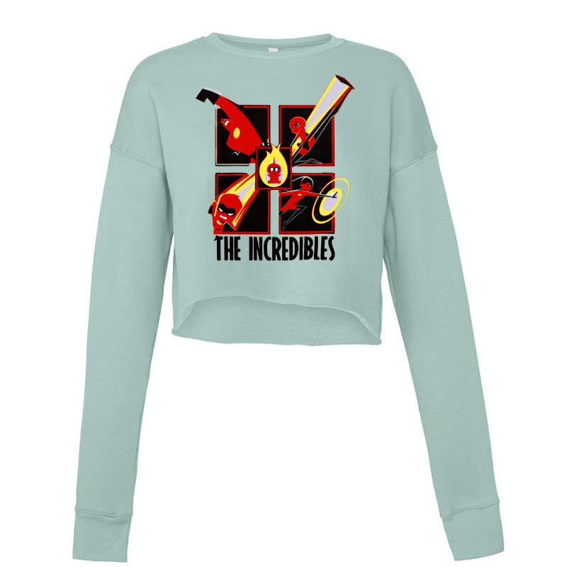 The Incredibles Retro Grid Cropped Sweater by feniavey | Artistshot