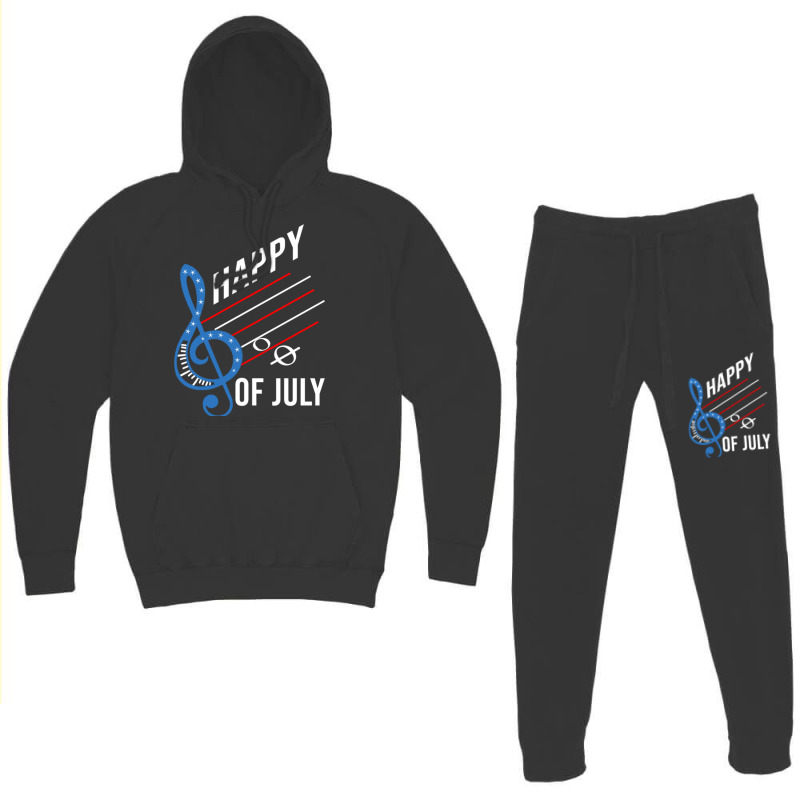 Happy Notes Of July For 4th Of July Hoodie & Jogger set by queerappear | Artistshot