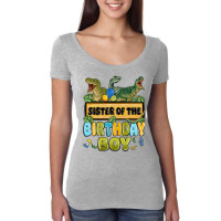 Sister Of The Birthday Boy Women's Triblend Scoop T-shirt | Artistshot