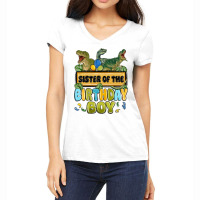 Sister Of The Birthday Boy Women's V-neck T-shirt | Artistshot