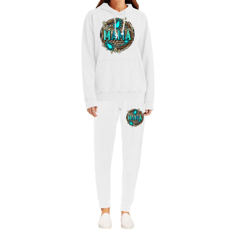 Mama With Gemstone Leopard Mother's Day Hoodie & Jogger Set | Artistshot