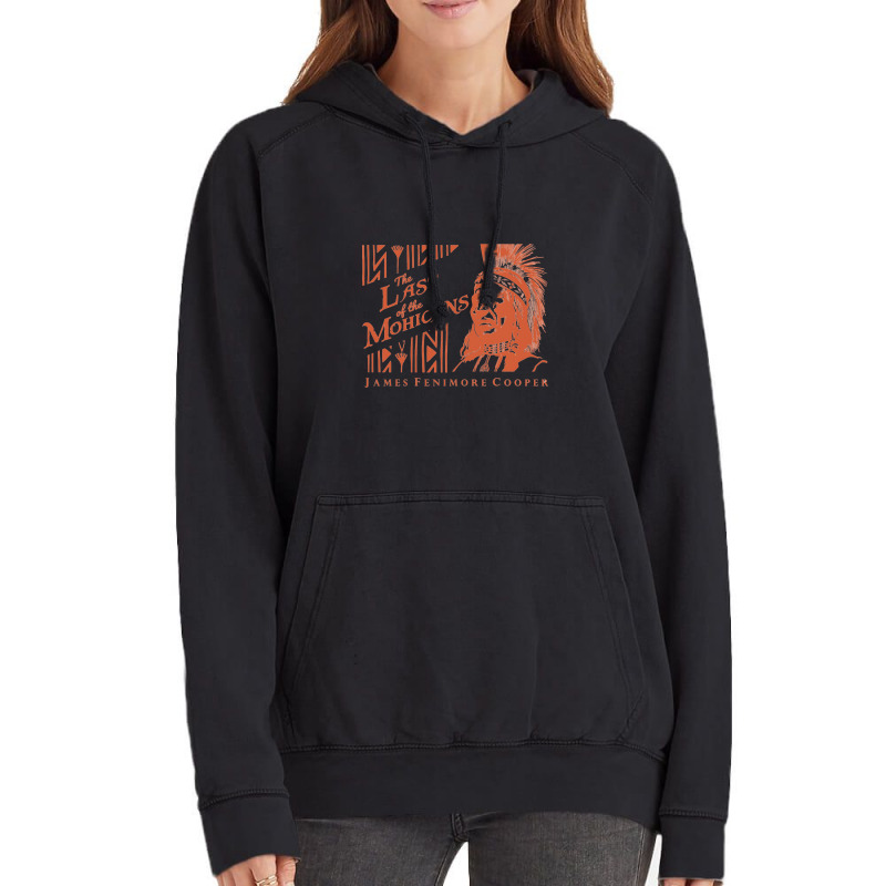 The Last Of The Mohicans Cover Tribute   American Literature Vintage Hoodie | Artistshot