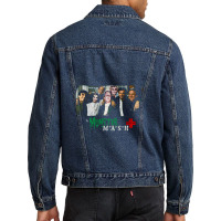 The Munster Mash   Mashup Of The Munsters And Mash Men Denim Jacket | Artistshot