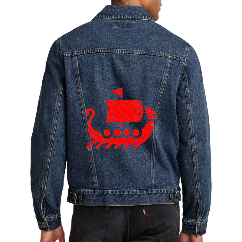 Viking Dragon Boat     Viking Men Denim Jacket | Artistshot