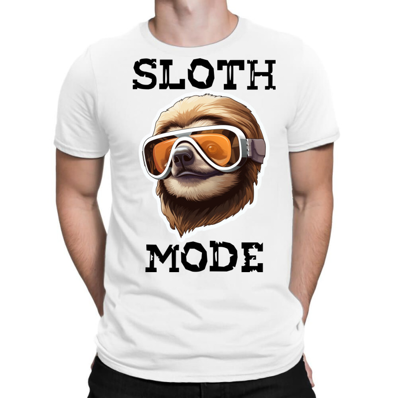 Sloth Wearing Ski Goggles - Sloth Mode T-Shirt by velvetroom | Artistshot