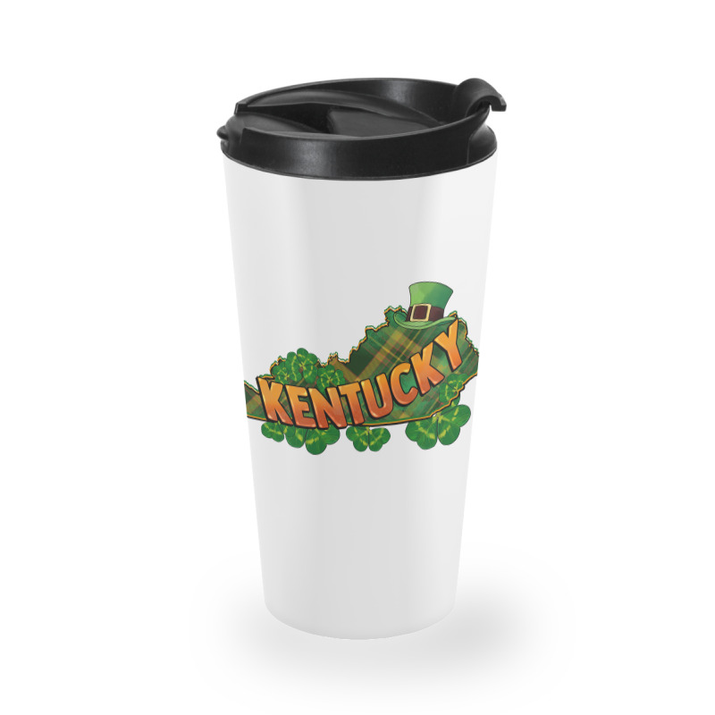 Kentucky Map St. Patrick's Day Travel Mug | Artistshot