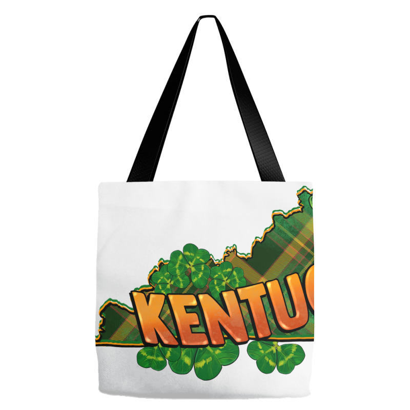 Kentucky Map St. Patrick's Day Tote Bags | Artistshot